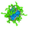 Scaling behavior of solution self-assembled micelle of sequence-controlled bottlebrush copolymer